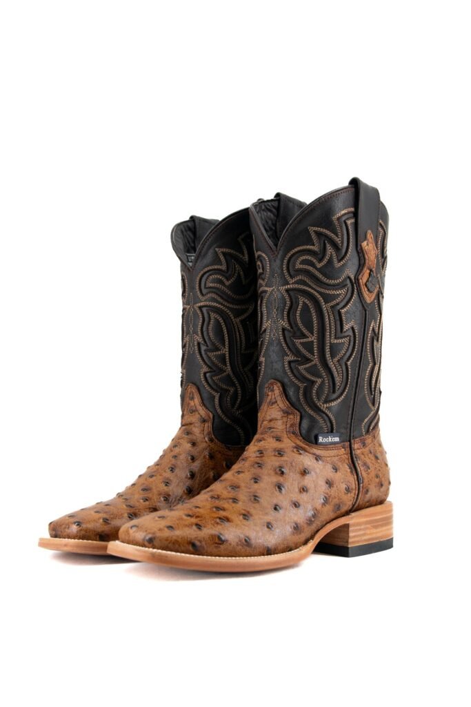 Rock'em Boot Men's Bruce Ostrich Maple, Print