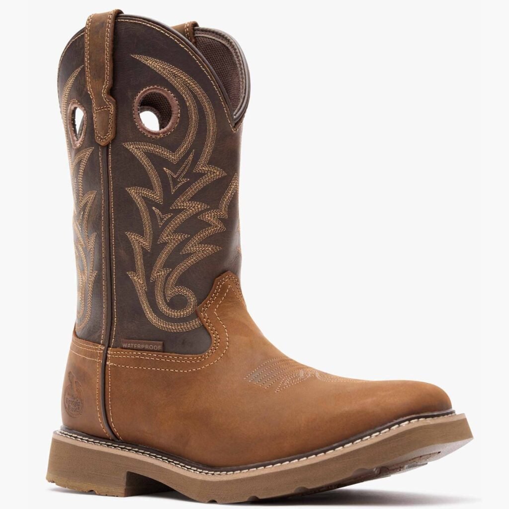 GB00691 Georgia Boot Men's Core 37 Western 11" Waterproof Pull-On Work Boot
