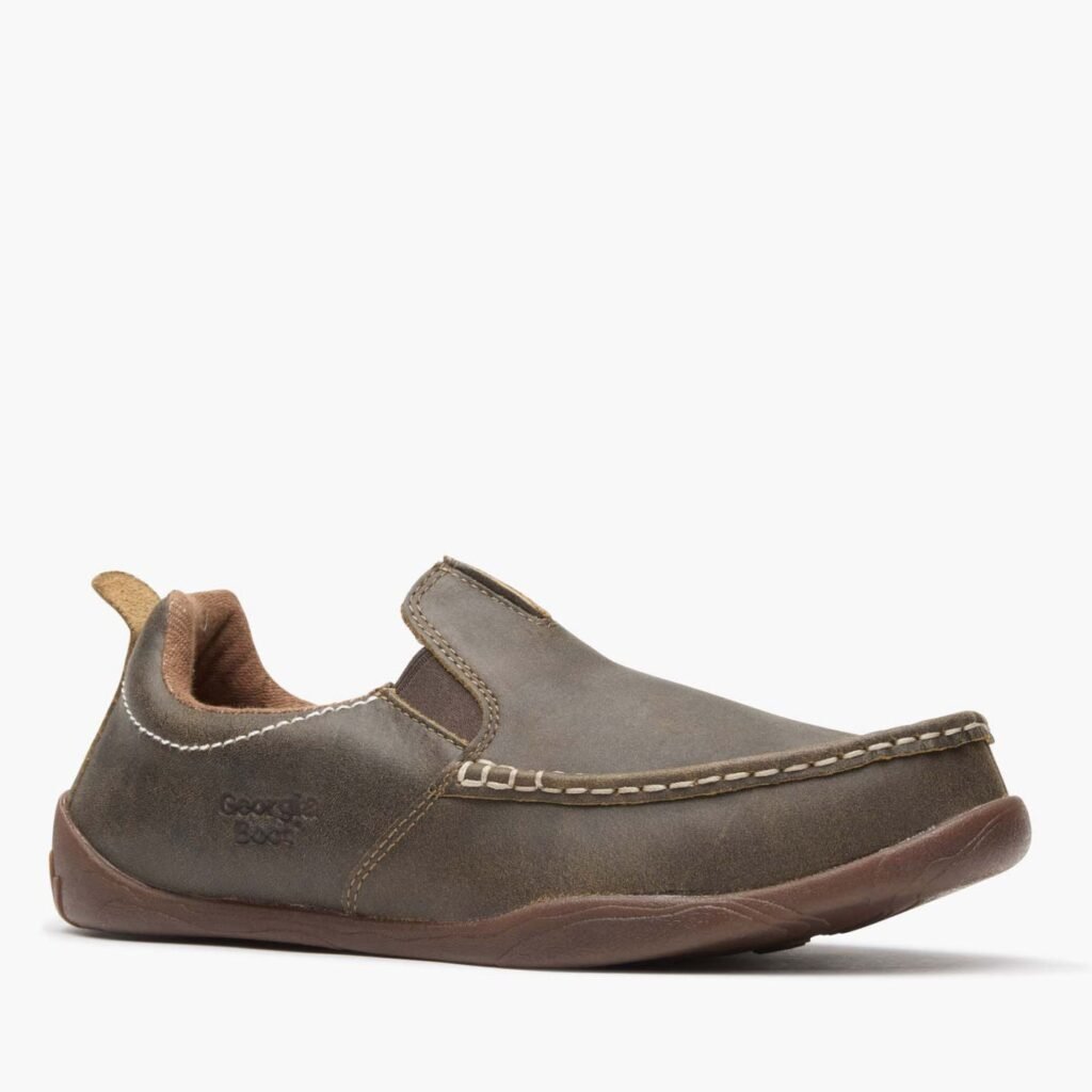GB00560 Georgia Boot Men's Cedar Falls Moc-Toe Slip On