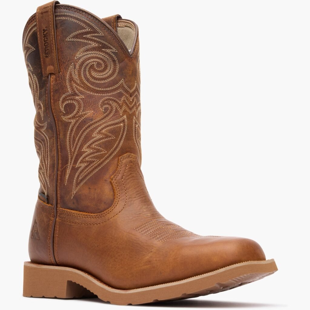 RKW0438 Rocky Men's MonoCrepe 12-inch Waterproof Western Boot