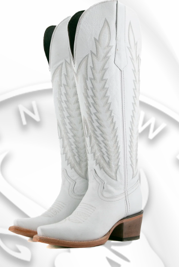 Rock'em Boot Women's Valentina WIDE CALF, White