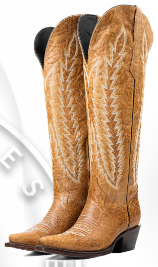 Rock'em Boot Women's Valentina Cedro Camel WIDE CALF ***ALL SALES FINAL*** - No returns or exchanges on this item