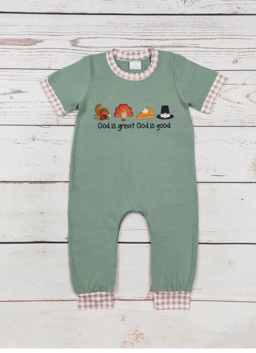 Boy's Turkey Romper