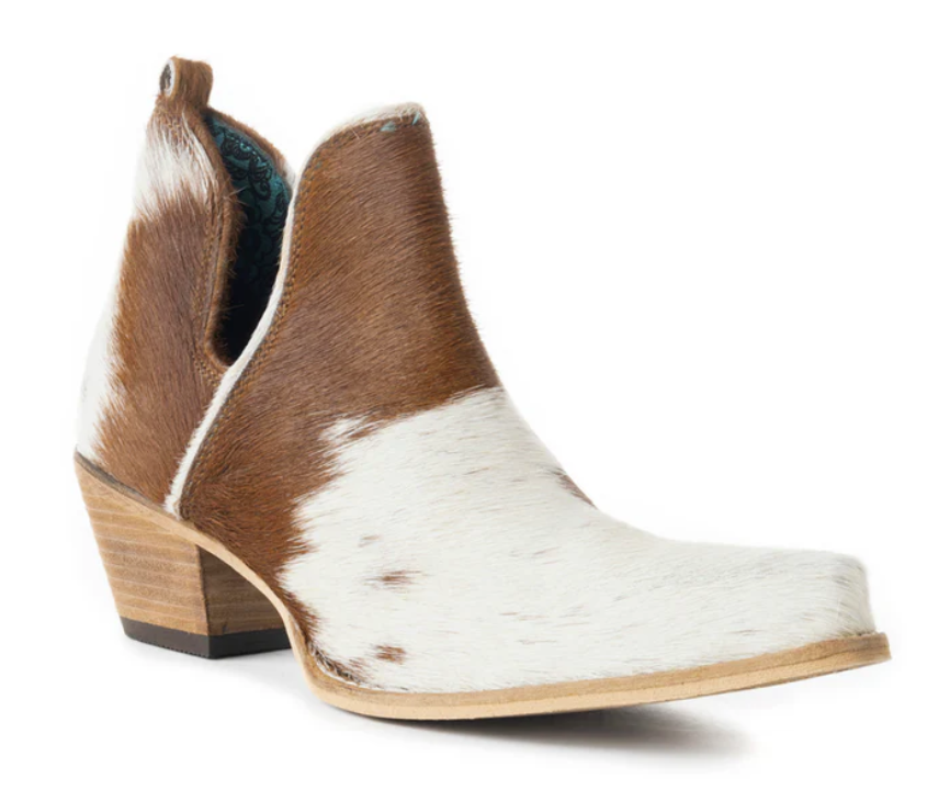 Myra Sunset Bloom Cowhide Booties