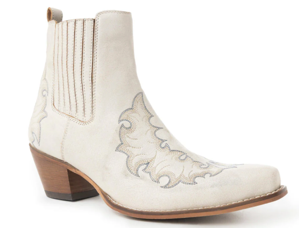 Myra Dearling Ranch Booties- White